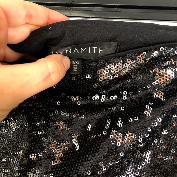 Dynamite Sparkle Mini-Skirt - Picture 4 of 8
